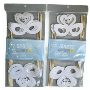 Spritz White Swan Novelty Glitter Eye Glasses 2-10 Count Packages NEW